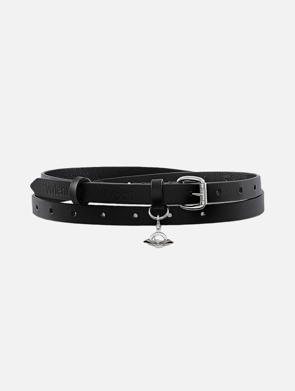 Mini Alex Charm Belt in Black