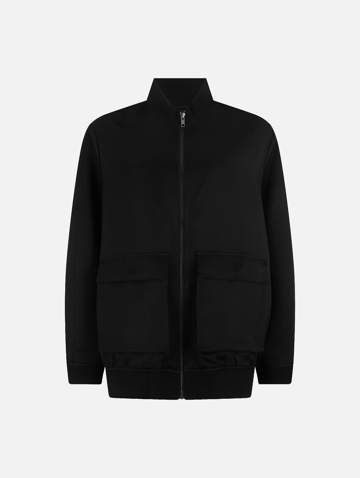 Moon Jacket in Black Satin
