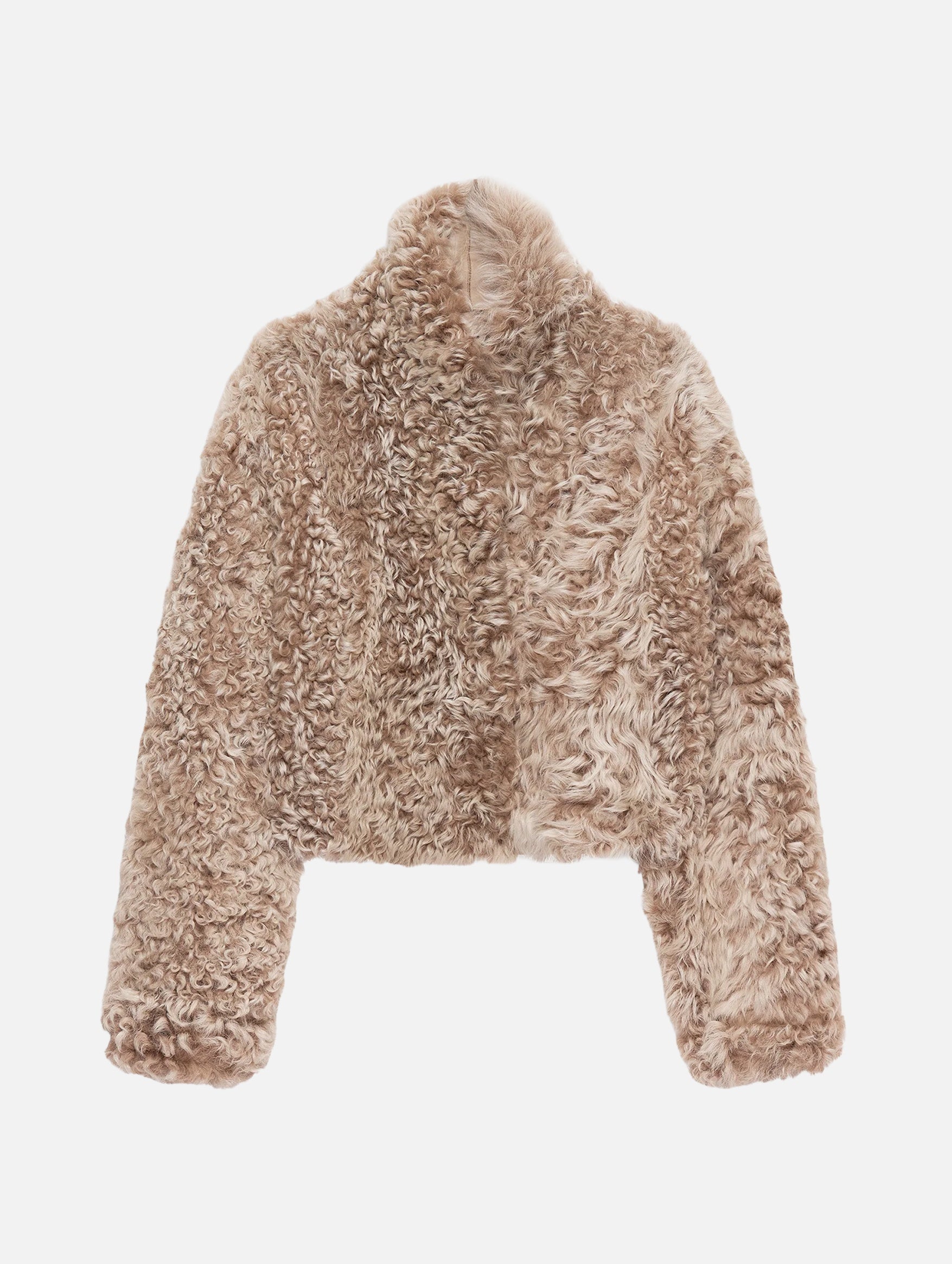 Mooney Forest Vega Shearling Jacket in Beige
