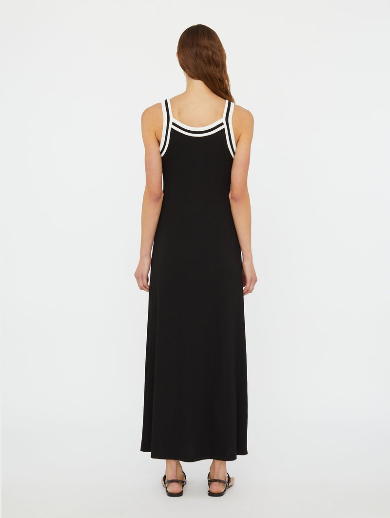 Multi Verner Linked Chain Dress In Black & White