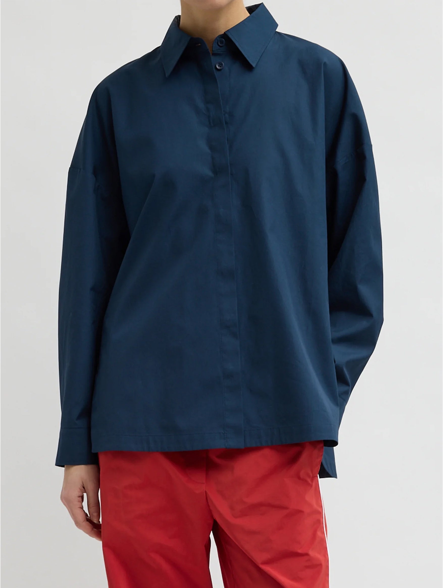 New Shirting Gabe Oversized Shirt in Navy