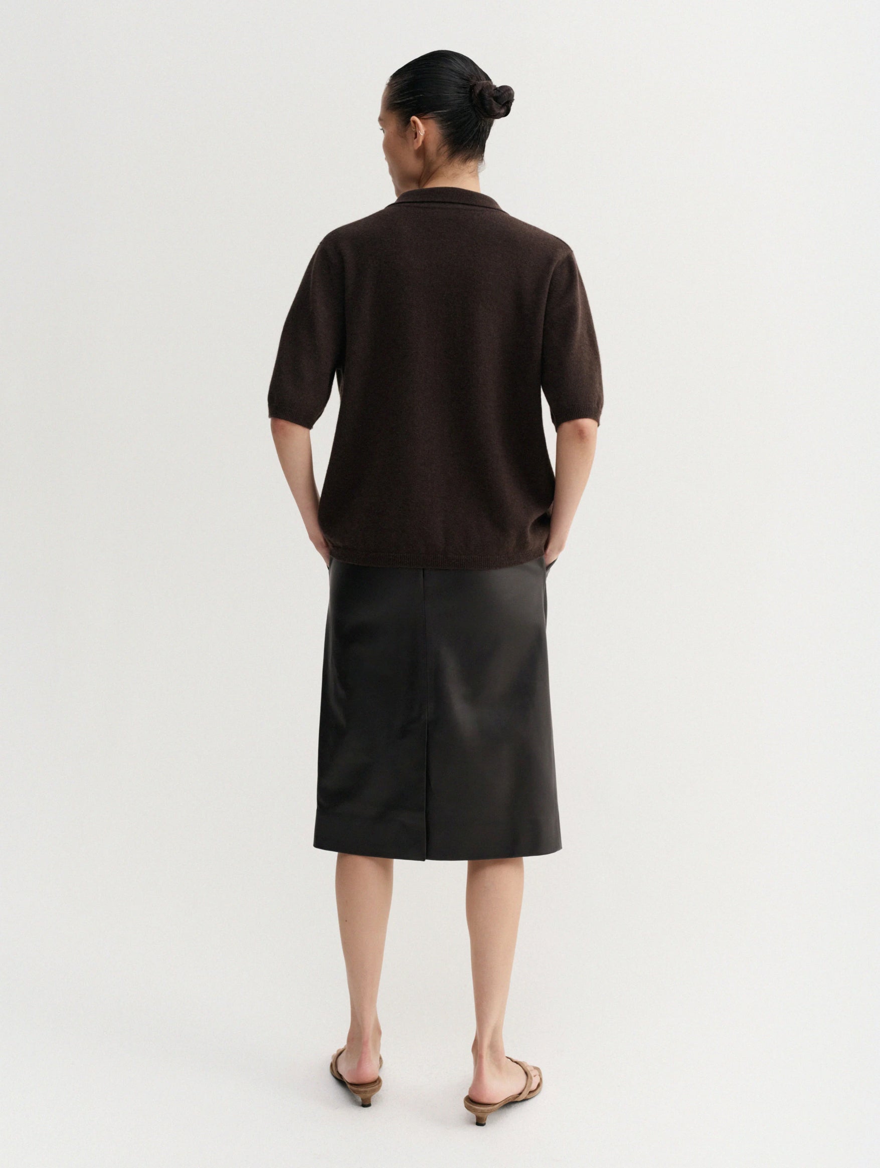 Nessa Polo T-shirt in Chocolate