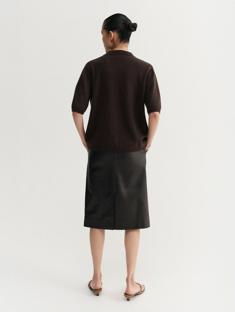 Nessa Polo T-shirt in Chocolate