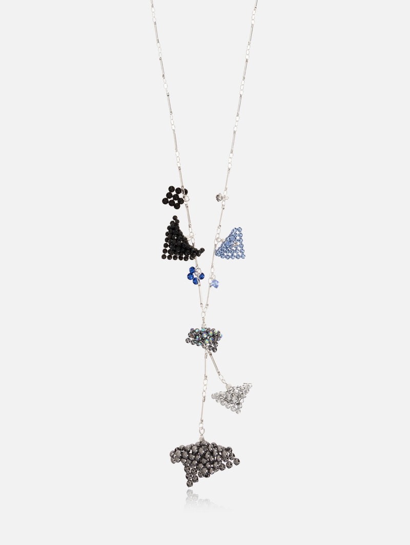 Necklace in Blue and Silver