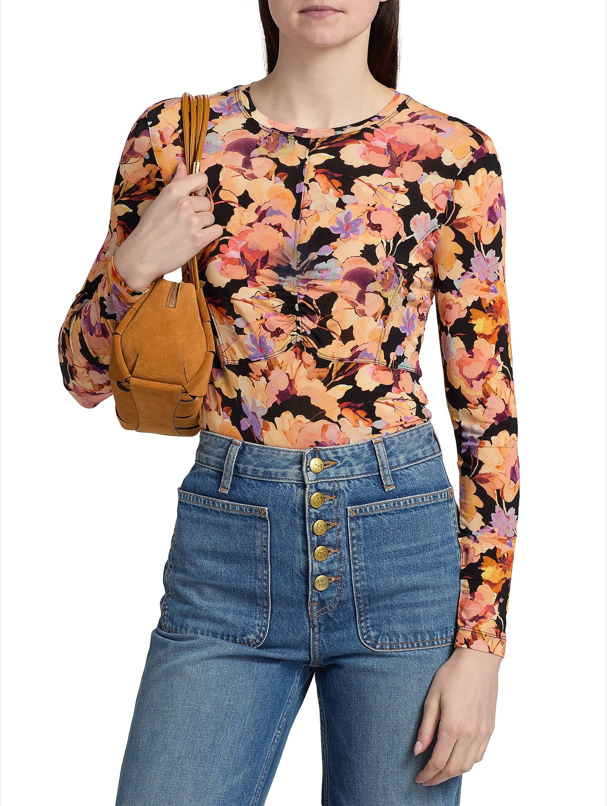 Neri Jersey Top in Night Bloom