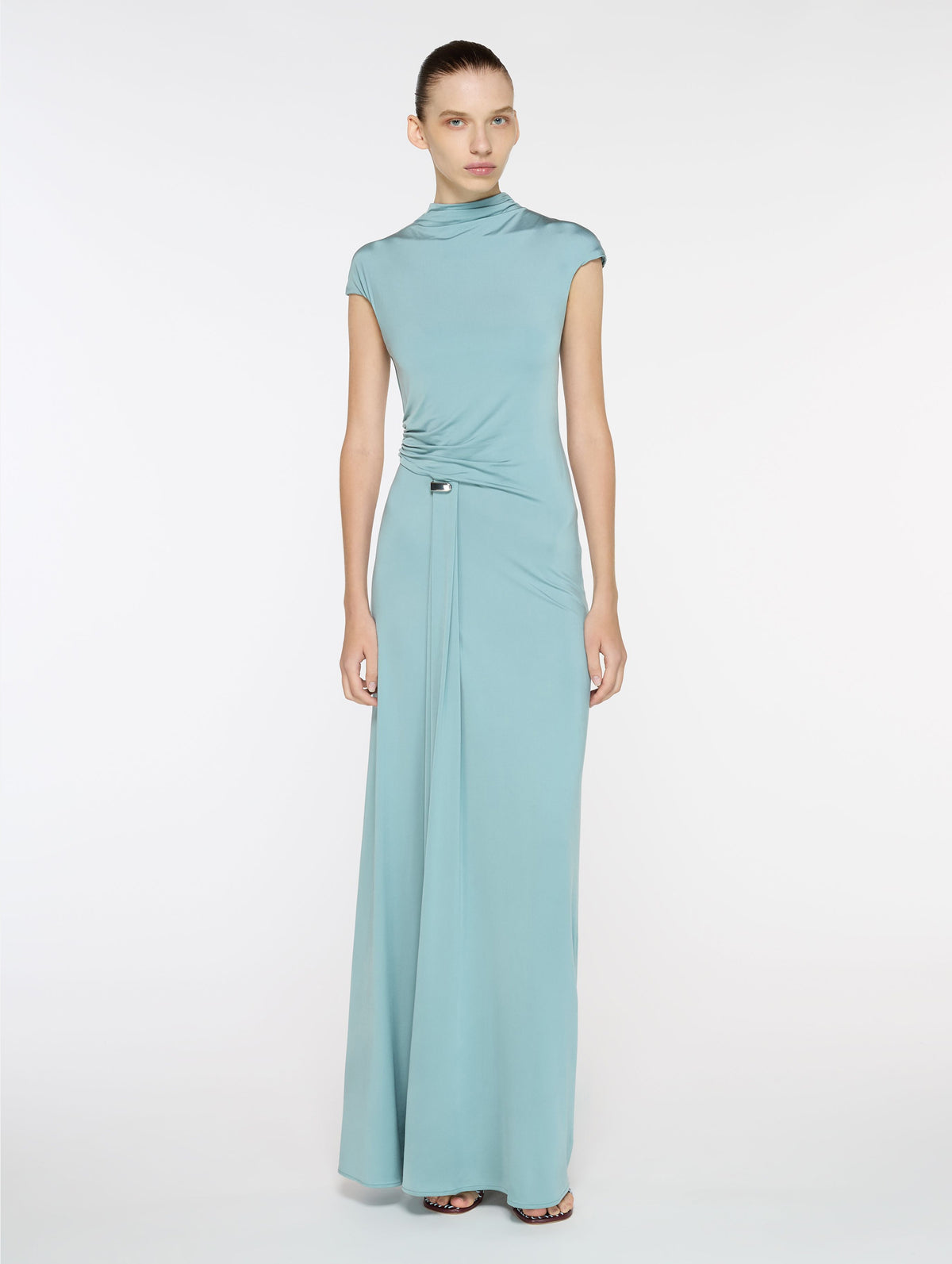 Nomi Dress in Chalk Blue