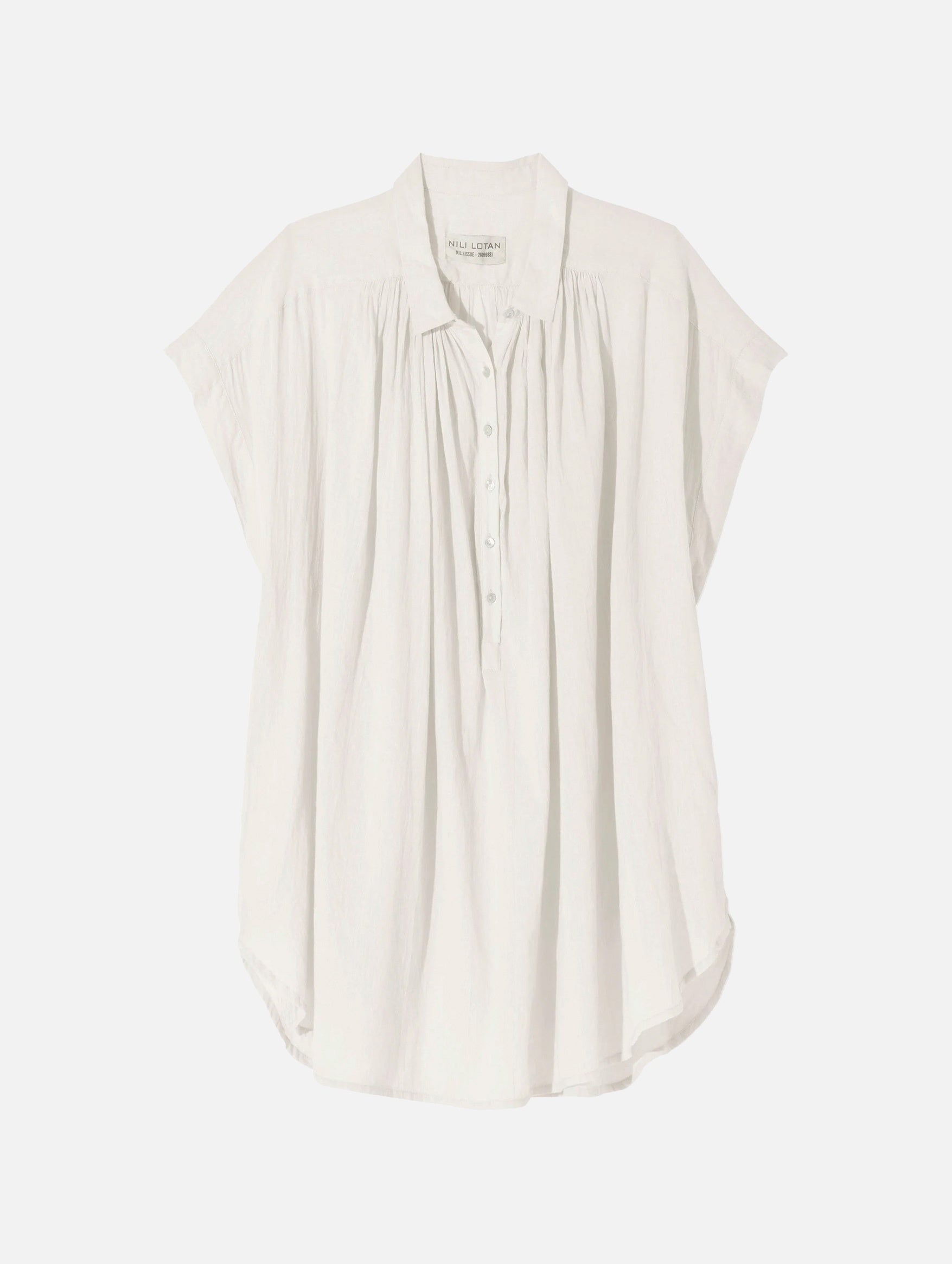 Normandy Cotton Blouse in Ivory