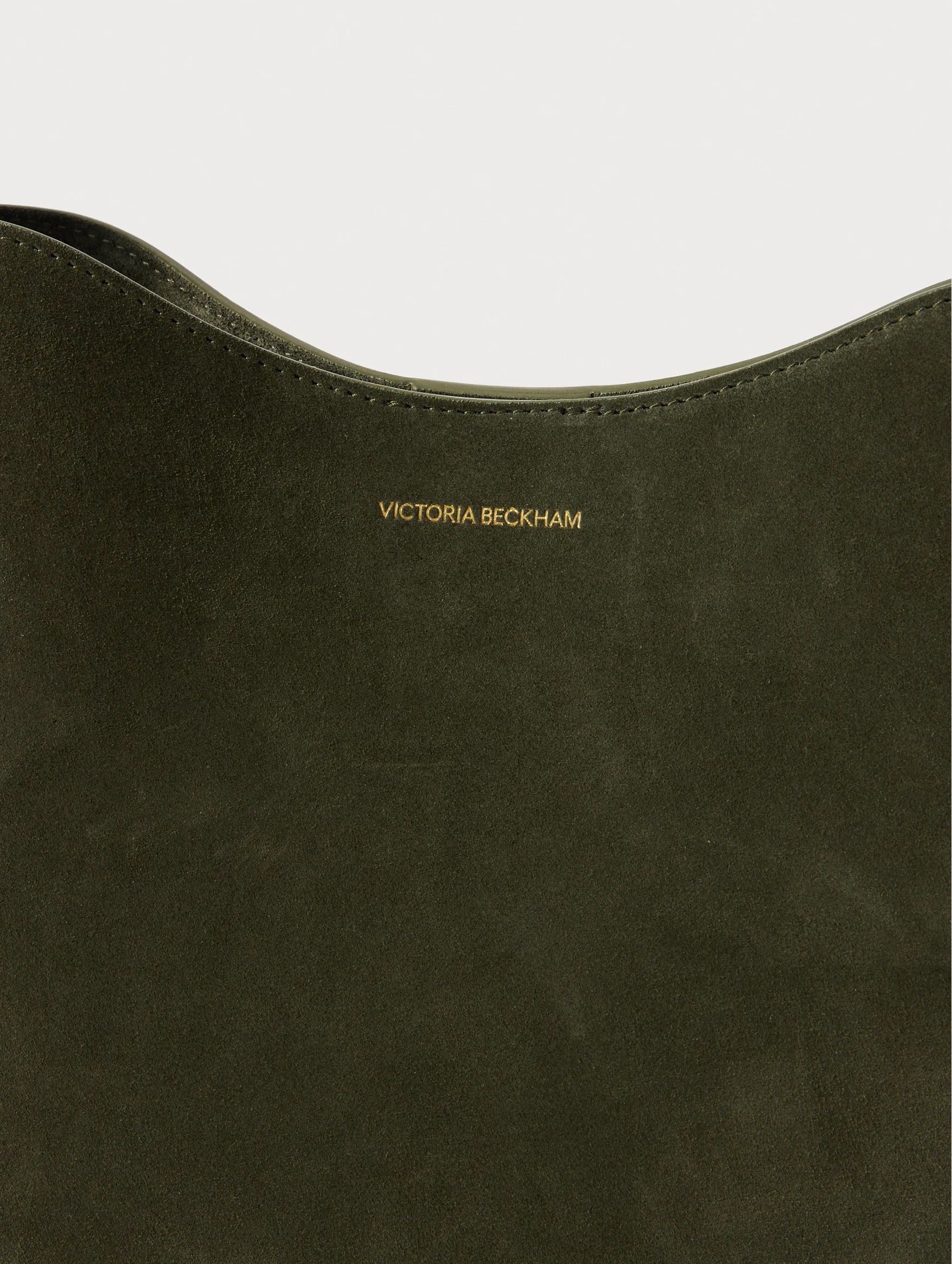 The Medium Suede Dia Bag in Dark Olive