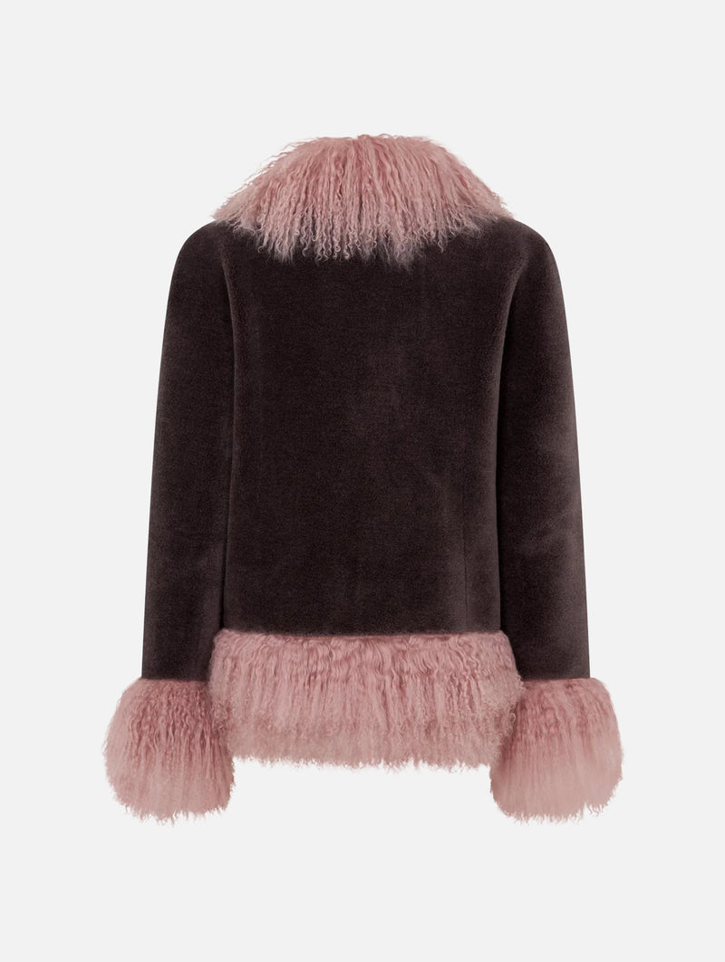 Olive Jacket in Chocolate and Strawberry Milk