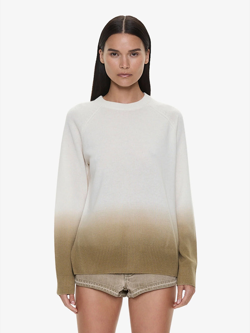 Ombre Monument Sweater in Chalk/Shore