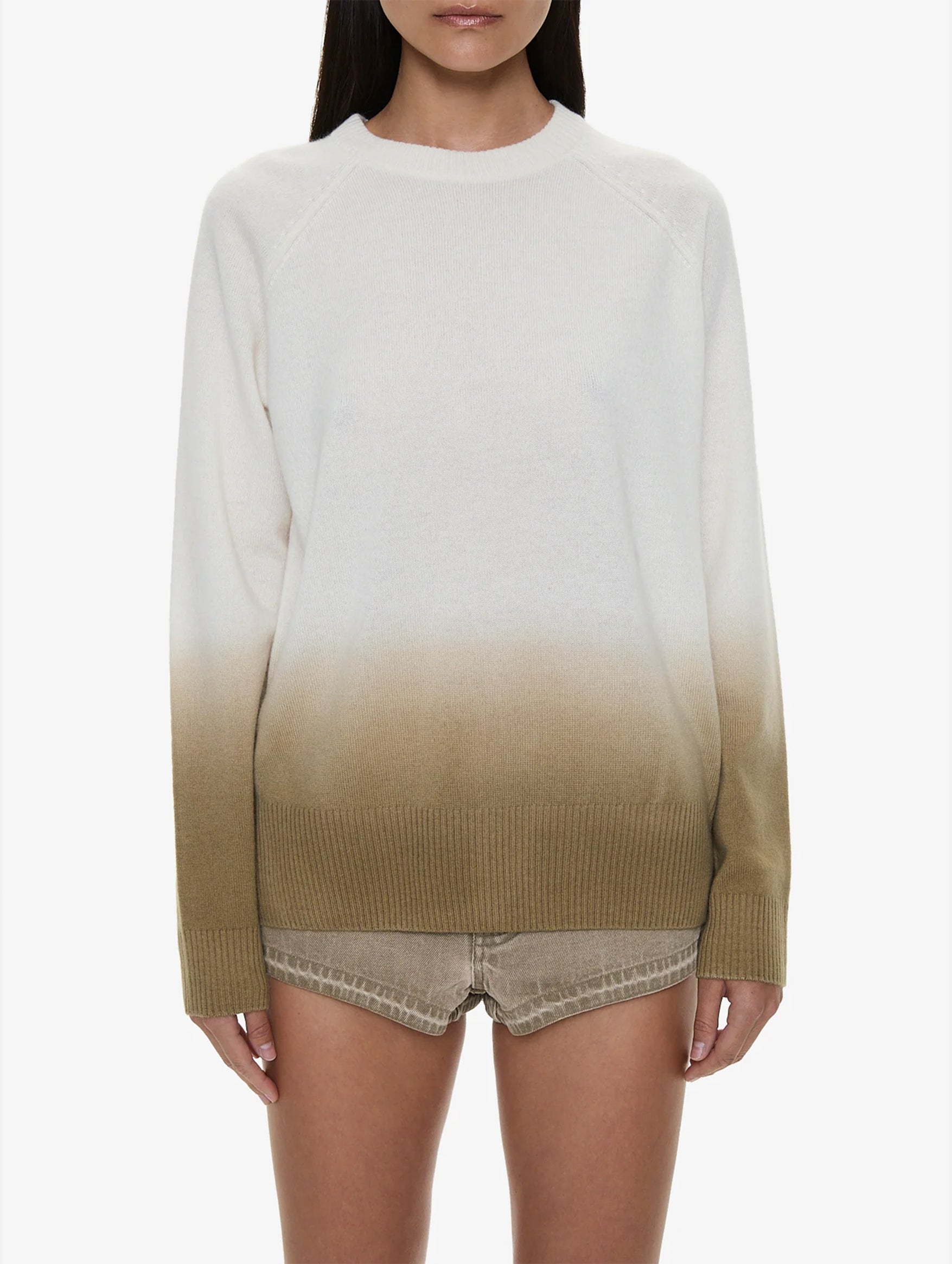 Ombre Monument Sweater in Chalk/Shore
