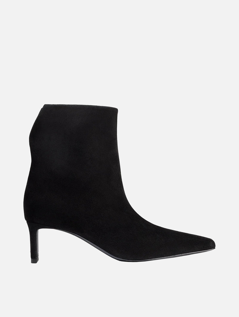 Ona Ankle Boot in Black Suede