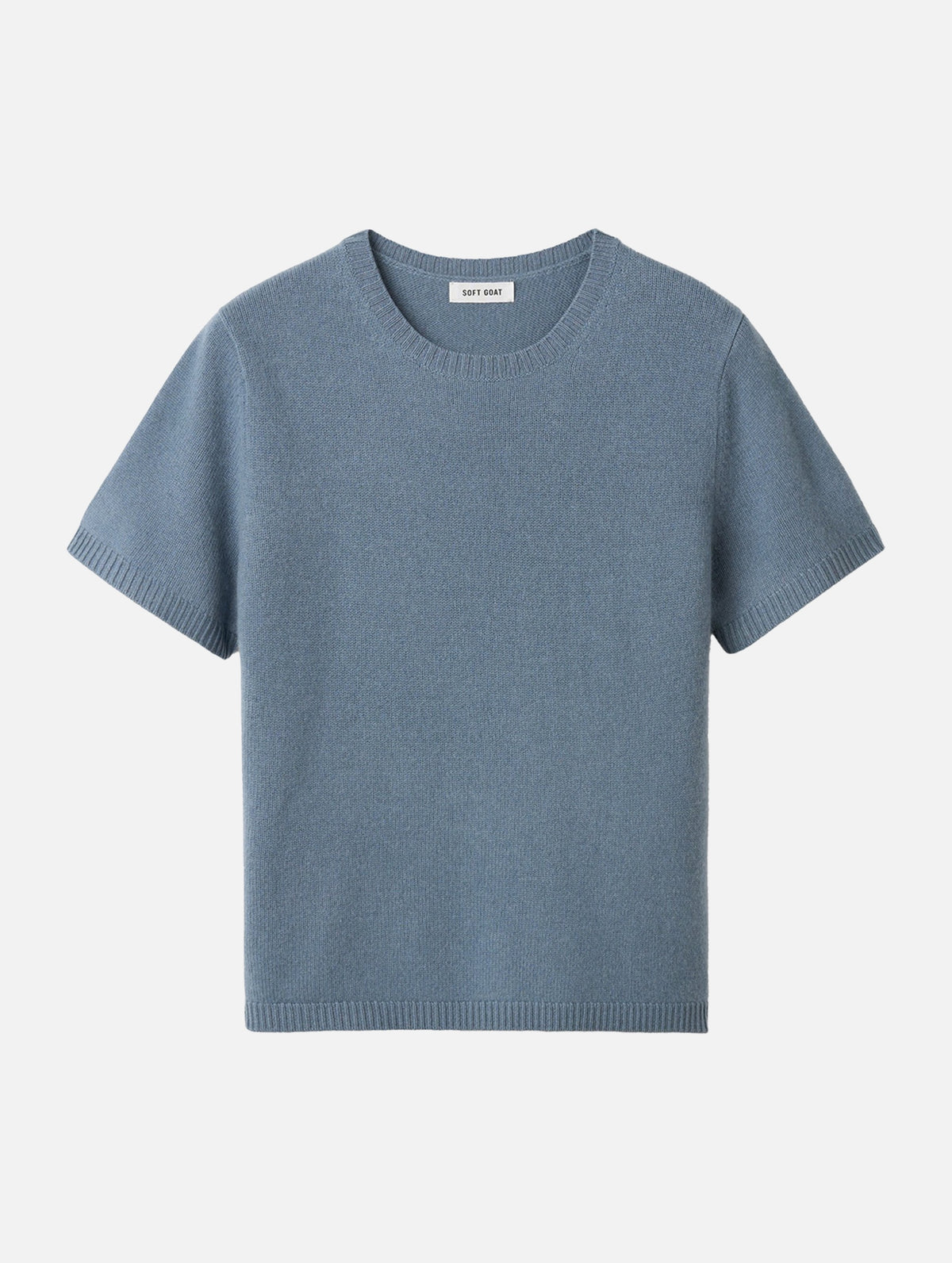 Oversized Cashmere T-Shirt in Retro Blue