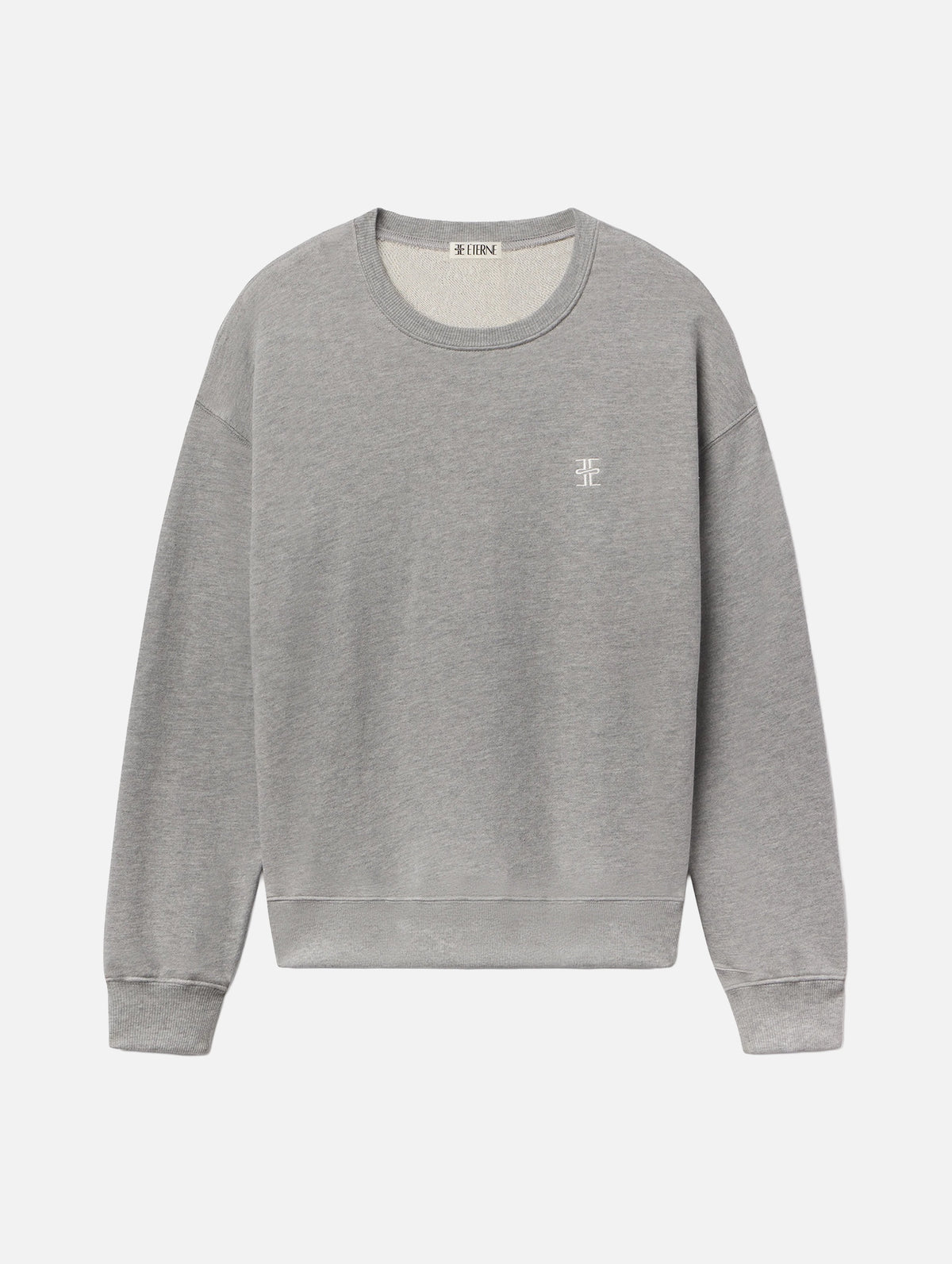 Oversized Crewneck Sweatshirt in Heather Grey