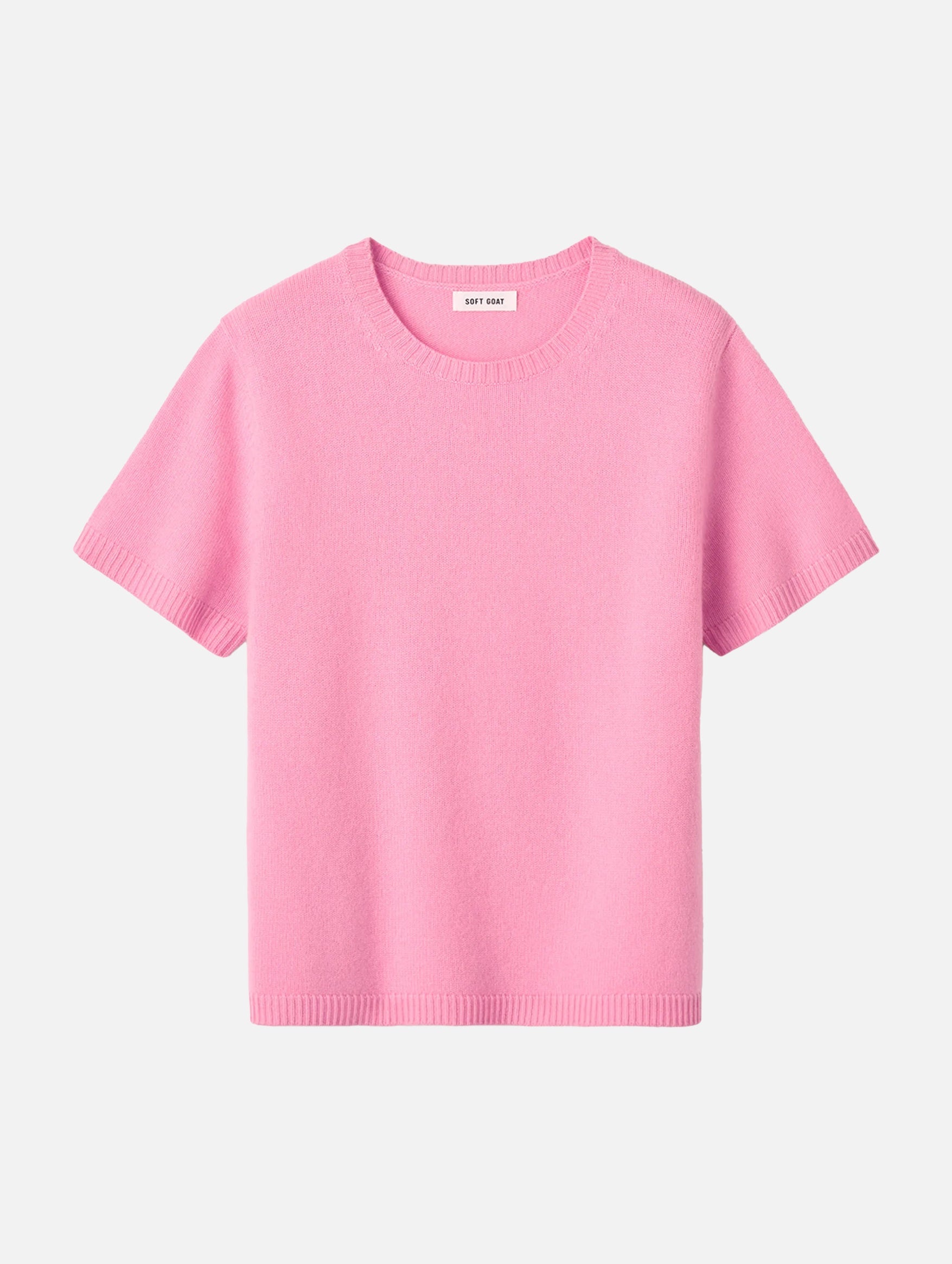 Oversized Cashmere T-Shirt in Pink