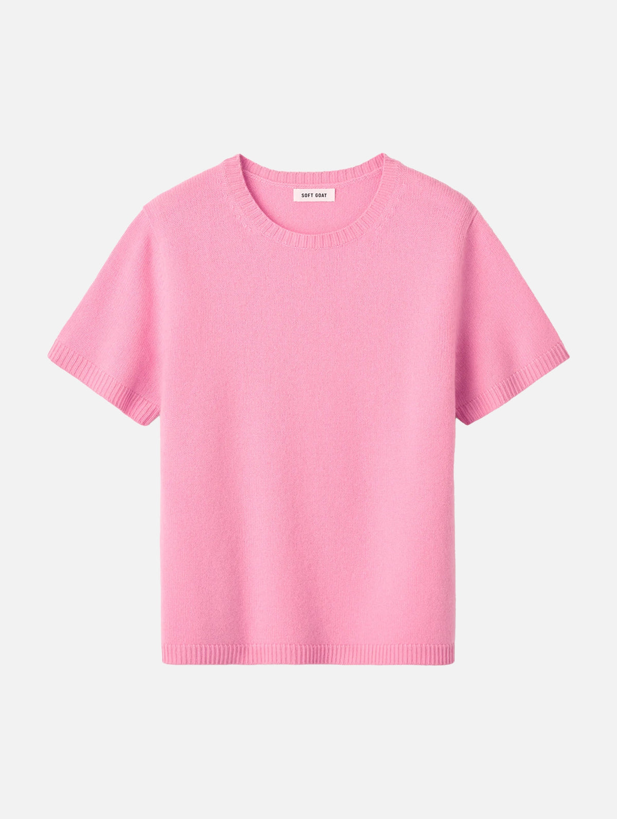 Oversized Cashmere T-Shirt in Pink