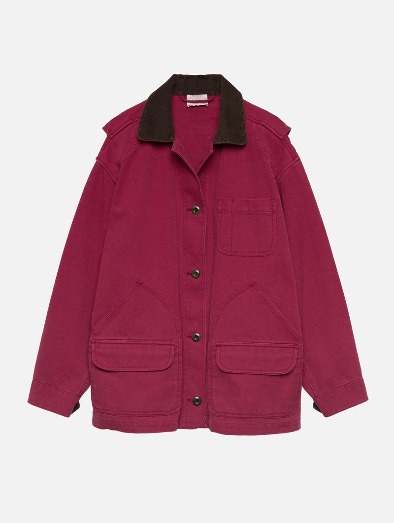 Pascual Jacket in Washed Crimson