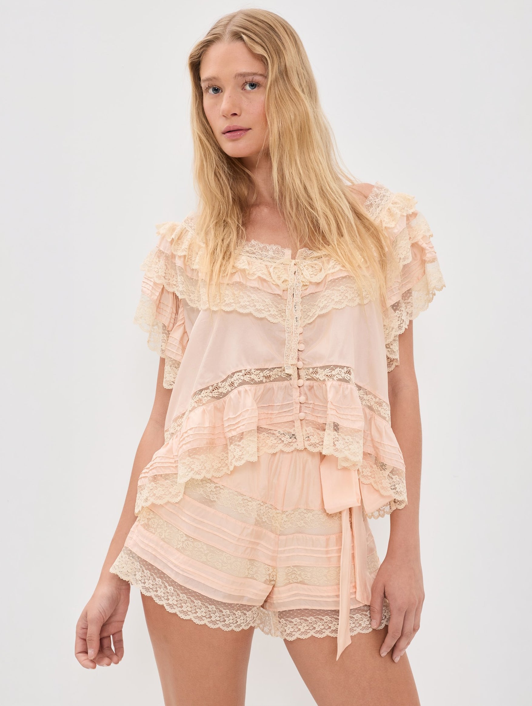 Persine Top in Petal Peach