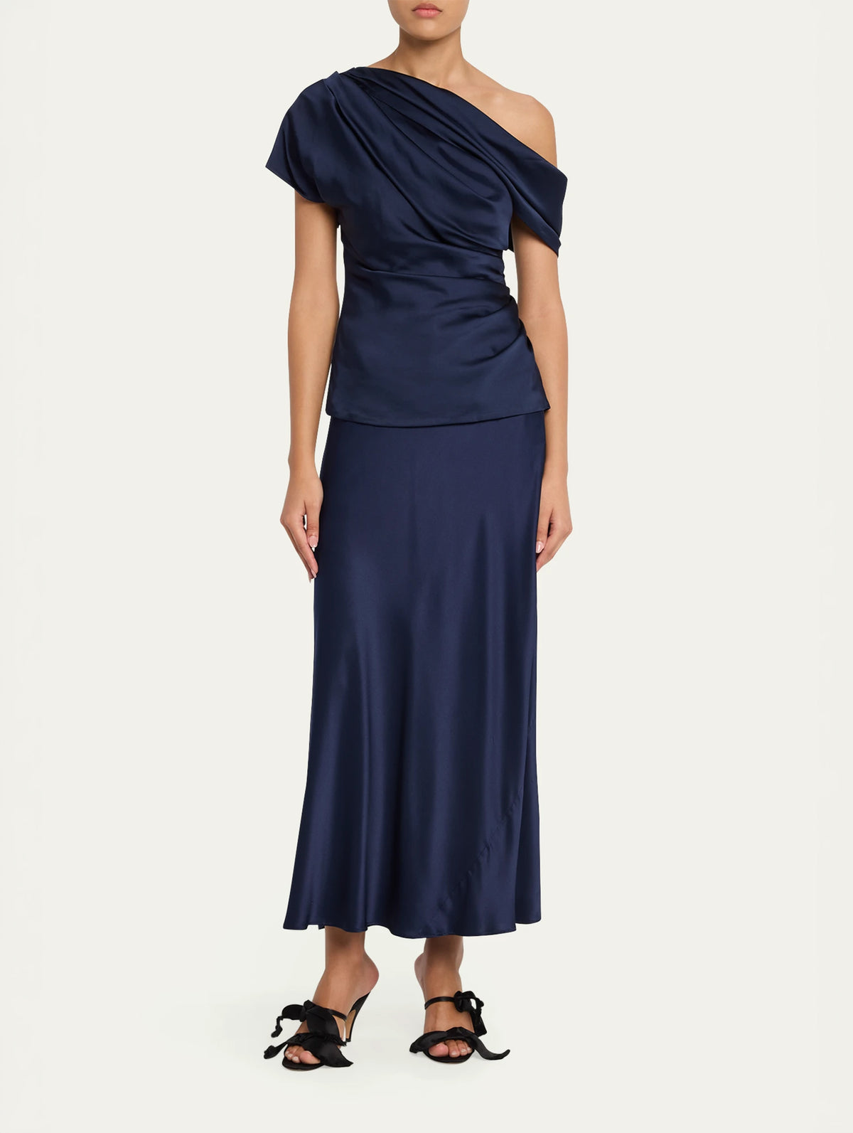 Phoebe Draped Top in Midnight