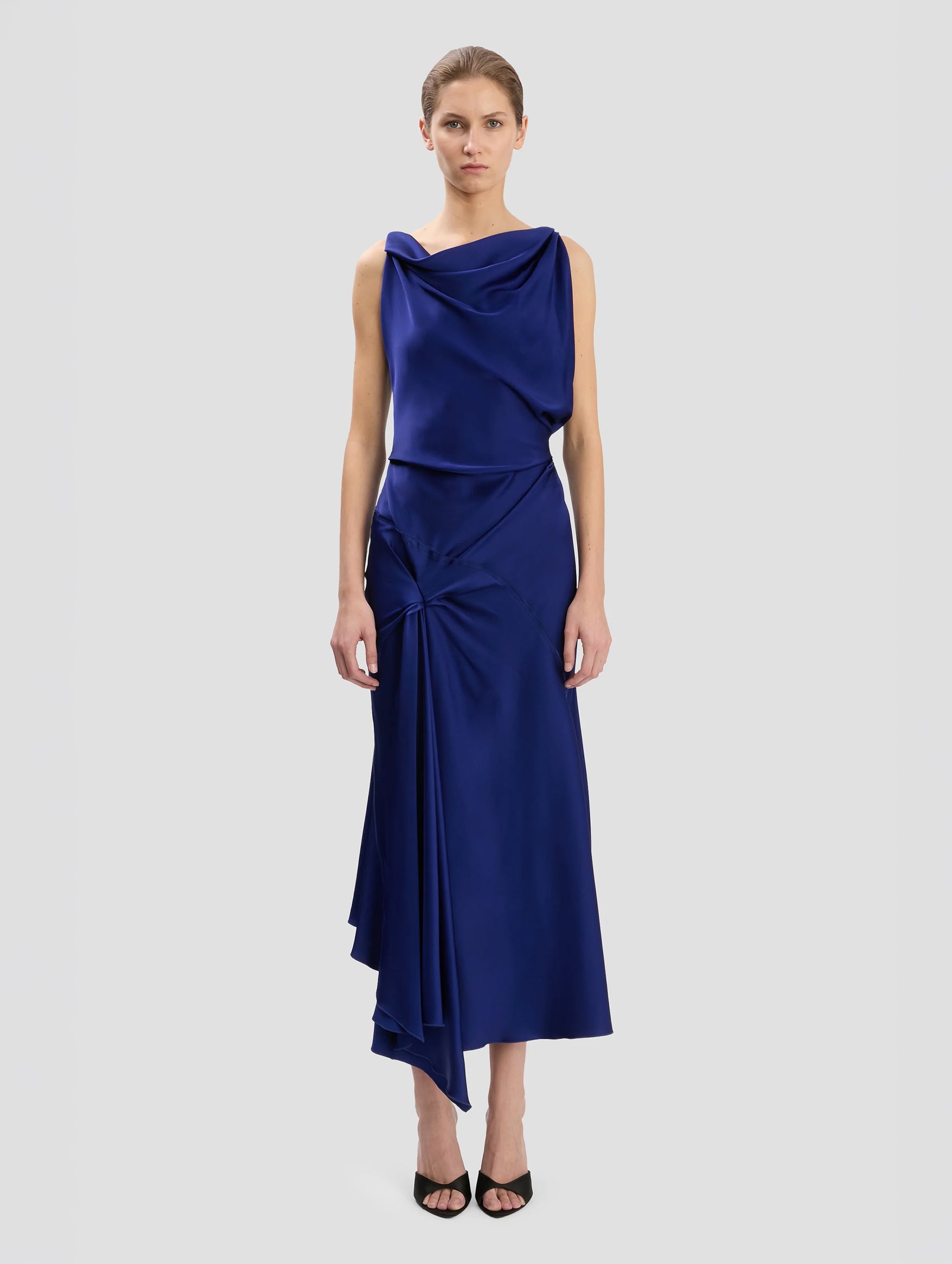 Posy Midi Dress in Eclipse