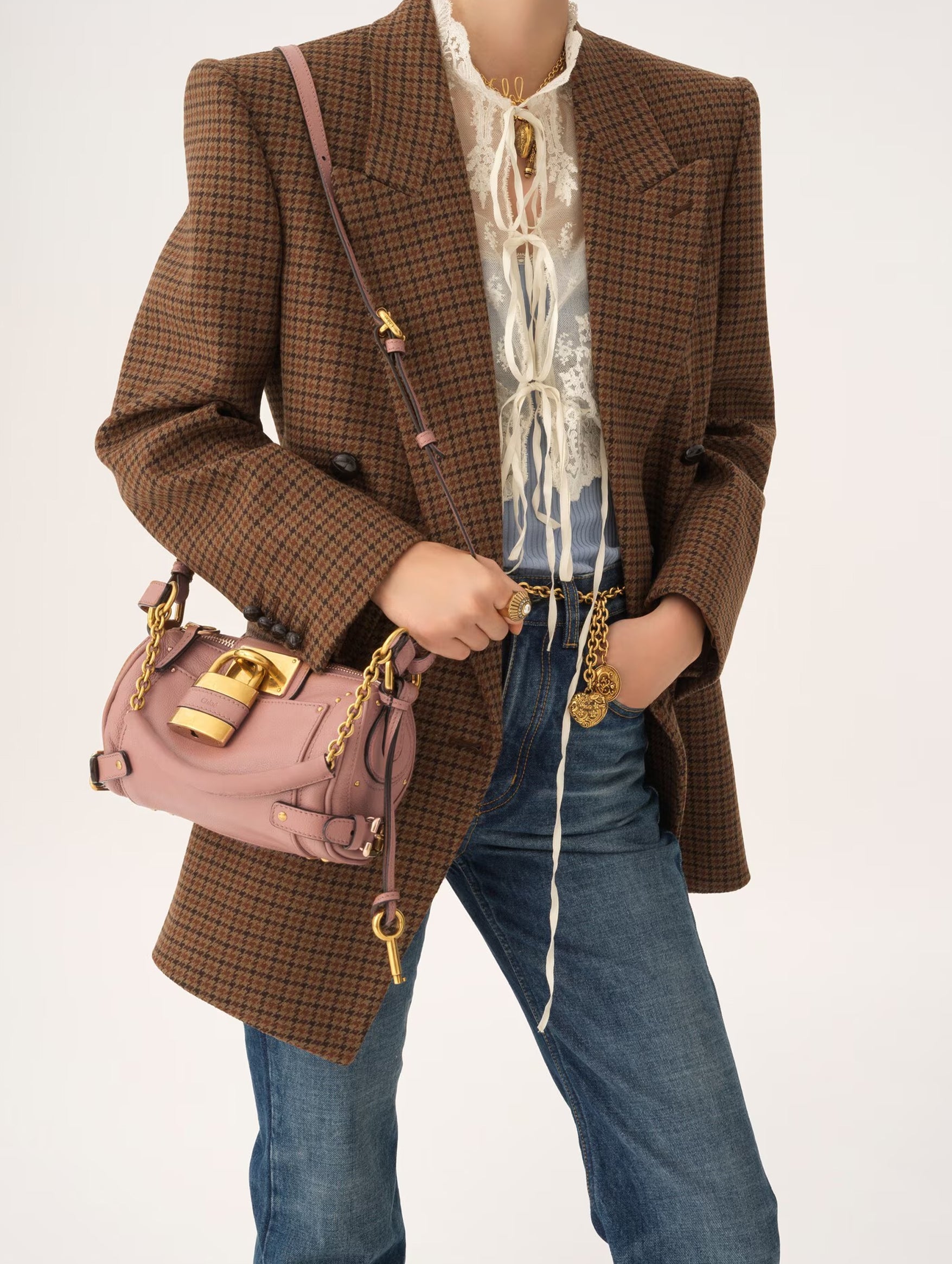 Paddington Small Chain Bag in Nougat