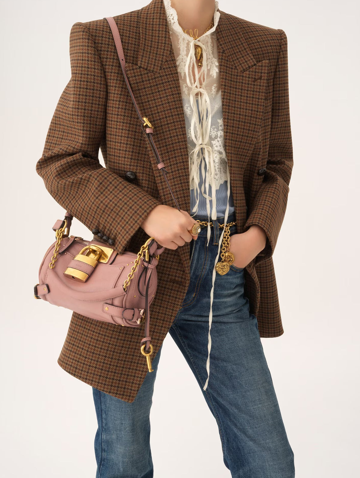 Paddington Small Chain Bag in Nougat