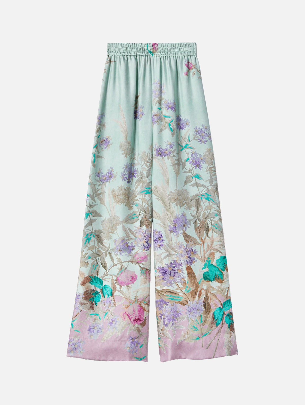 Palazzo Pants in Mint Heath Placée