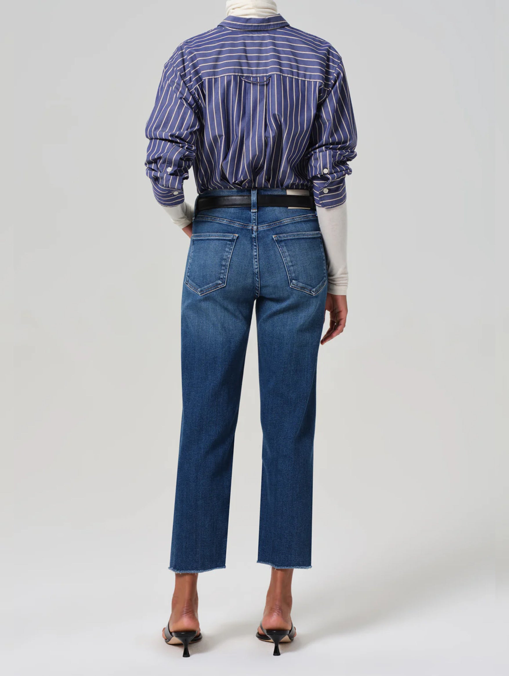 Palma Straight Denim Jeans in Ambry