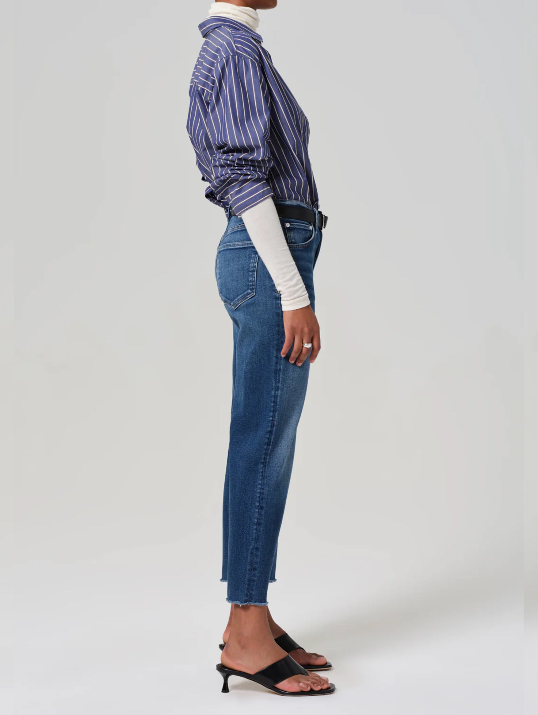 Palma Straight Denim Jeans in Ambry