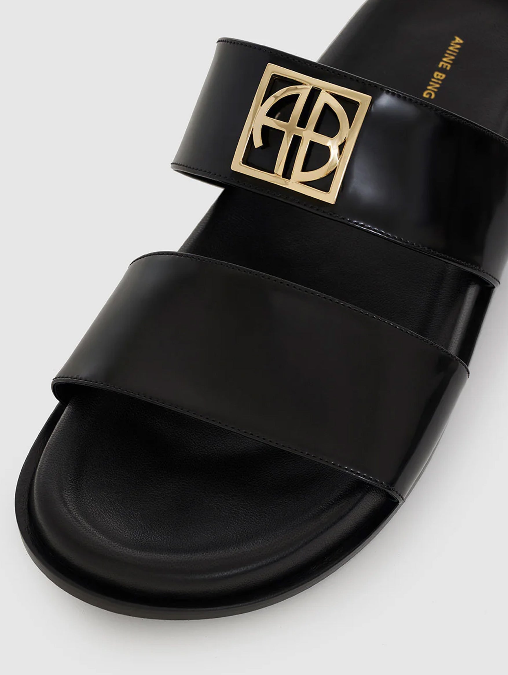 Parker Monogram Slides in Black