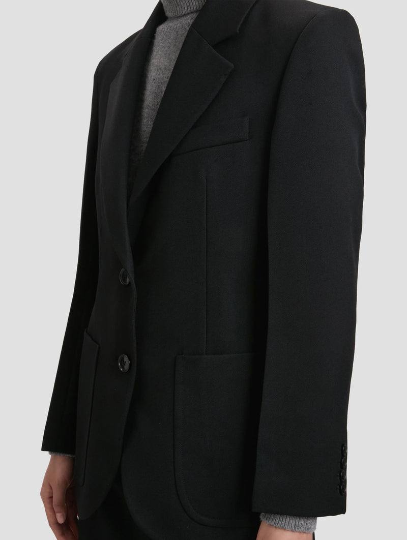 Patch Pocket Blazer in Black