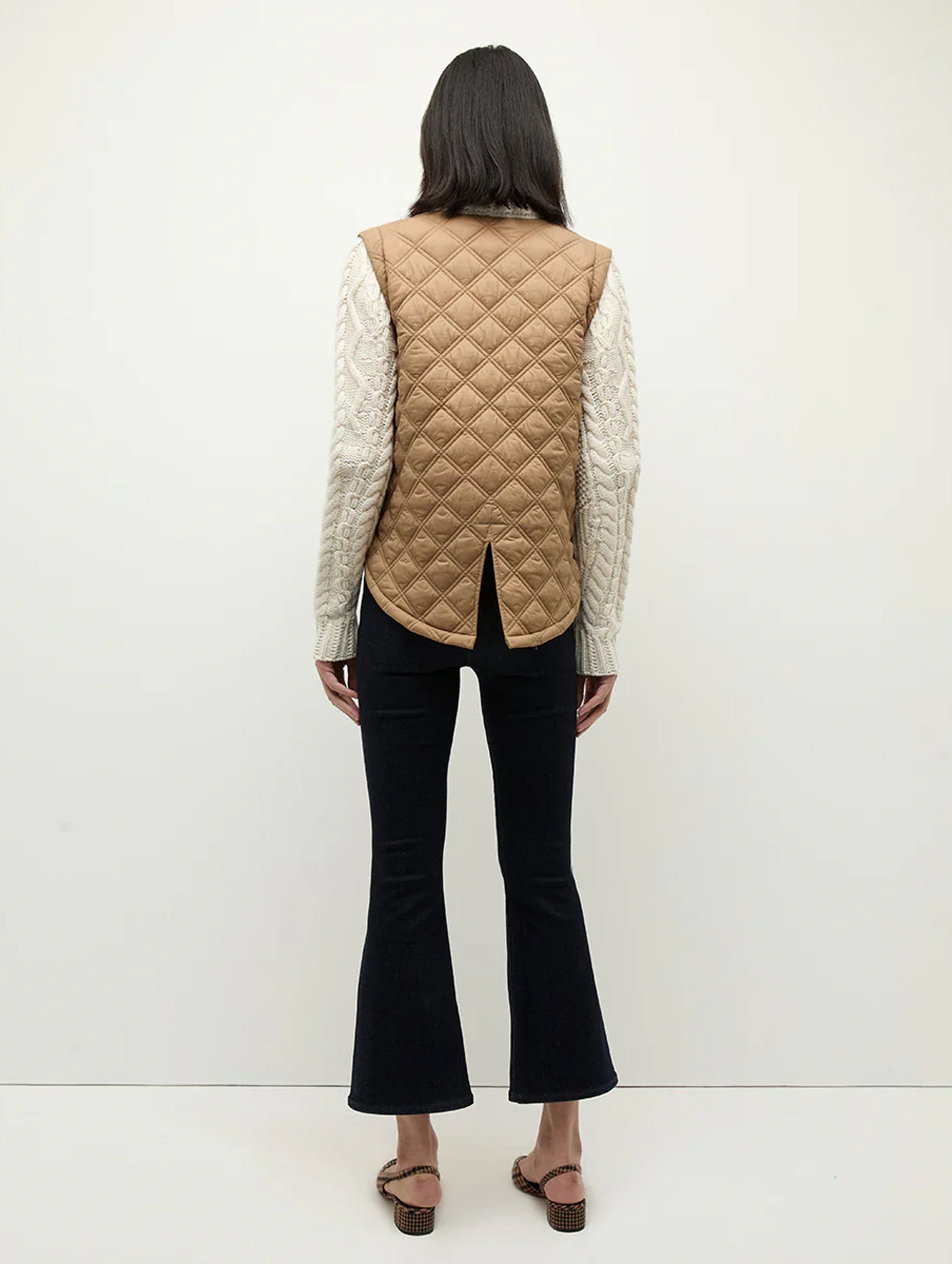 Patra Mixed Media Jacket in Russet Ivory