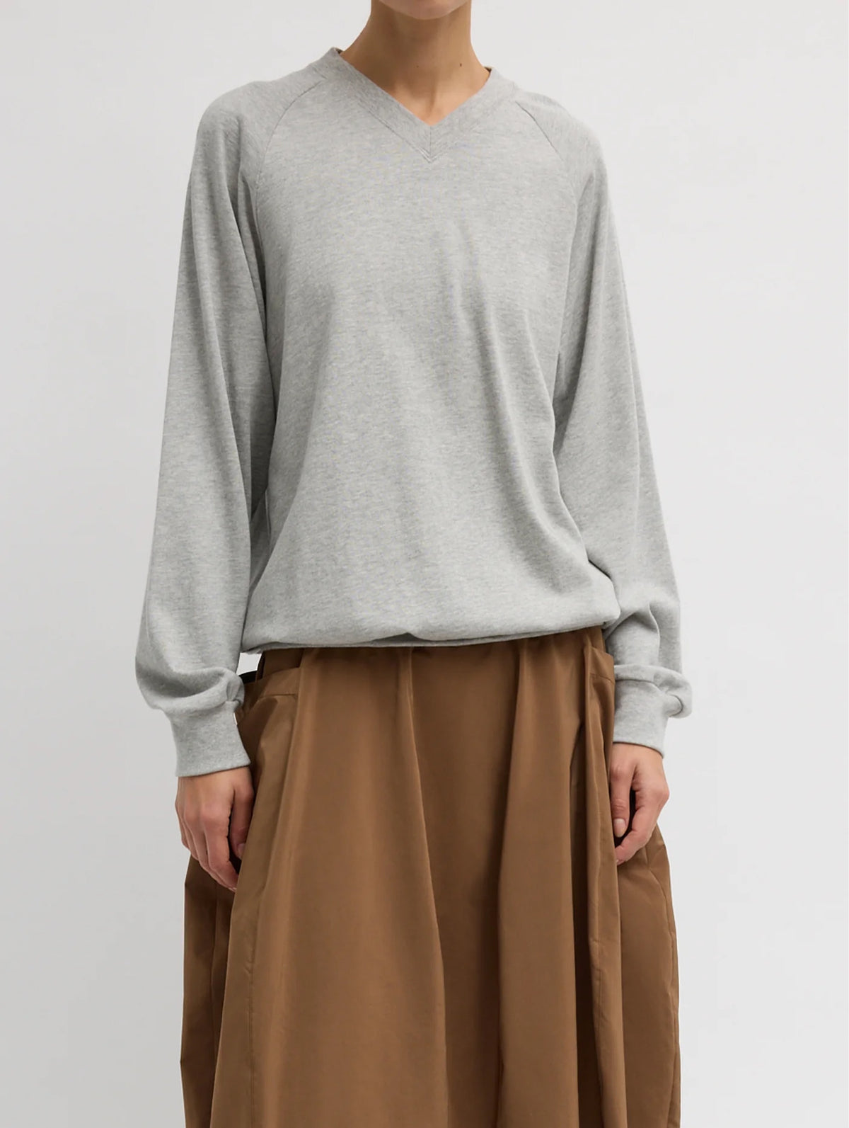 Perfect T-Shirt Vintage Sweatshirt in Heather Grey