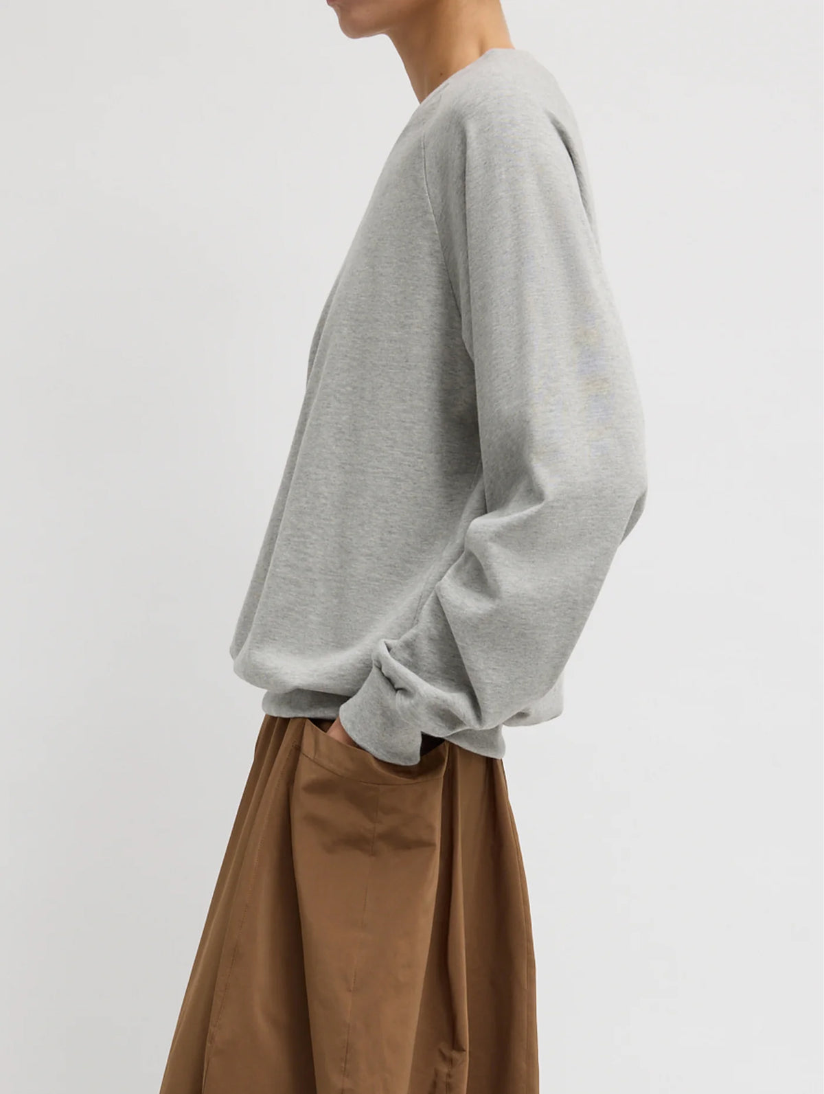 Perfect T-Shirt Vintage Sweatshirt in Heather Grey