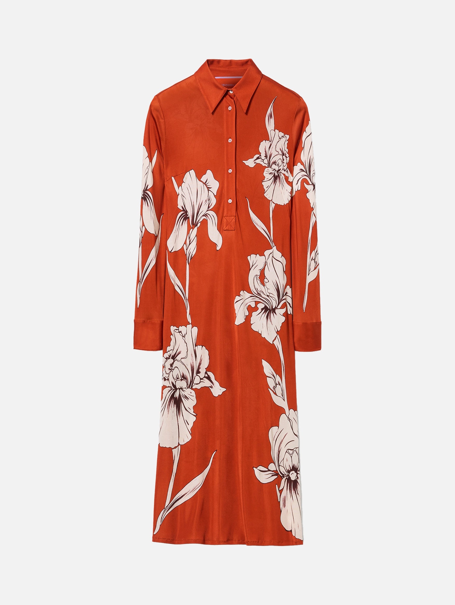 Perry Street Dress in Orange Iris Placée
