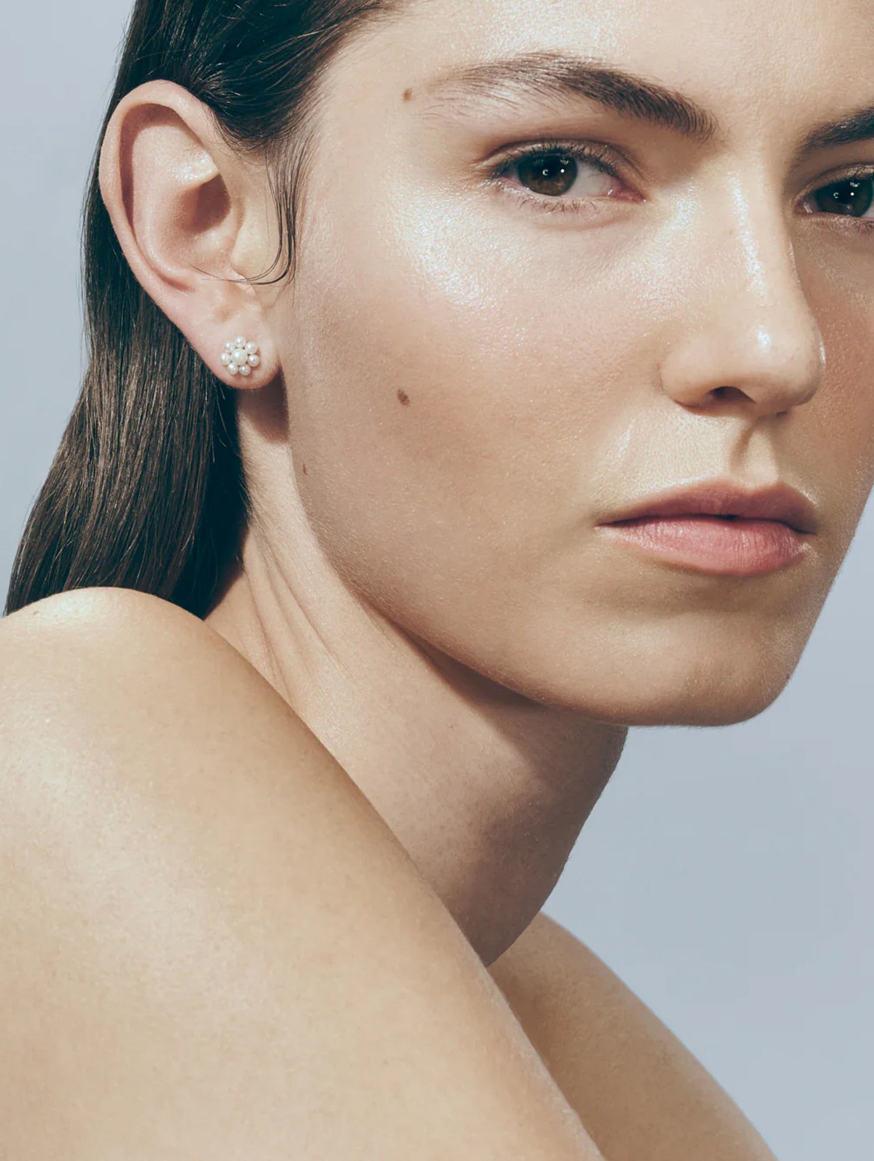 Petite Marguerite Single Pearl Earring