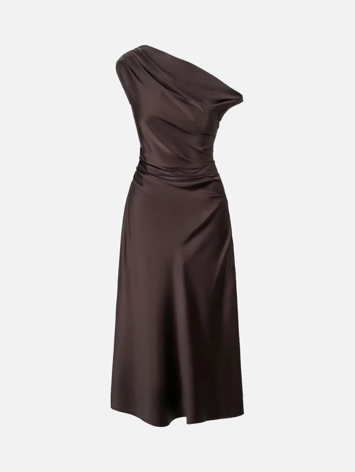 Phare Silk Dress in Earth
