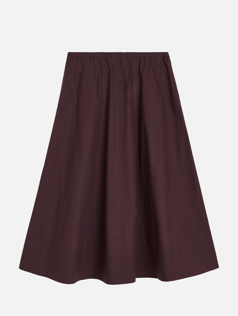 Pheobes Organic Cotton Skirt in Aubergine