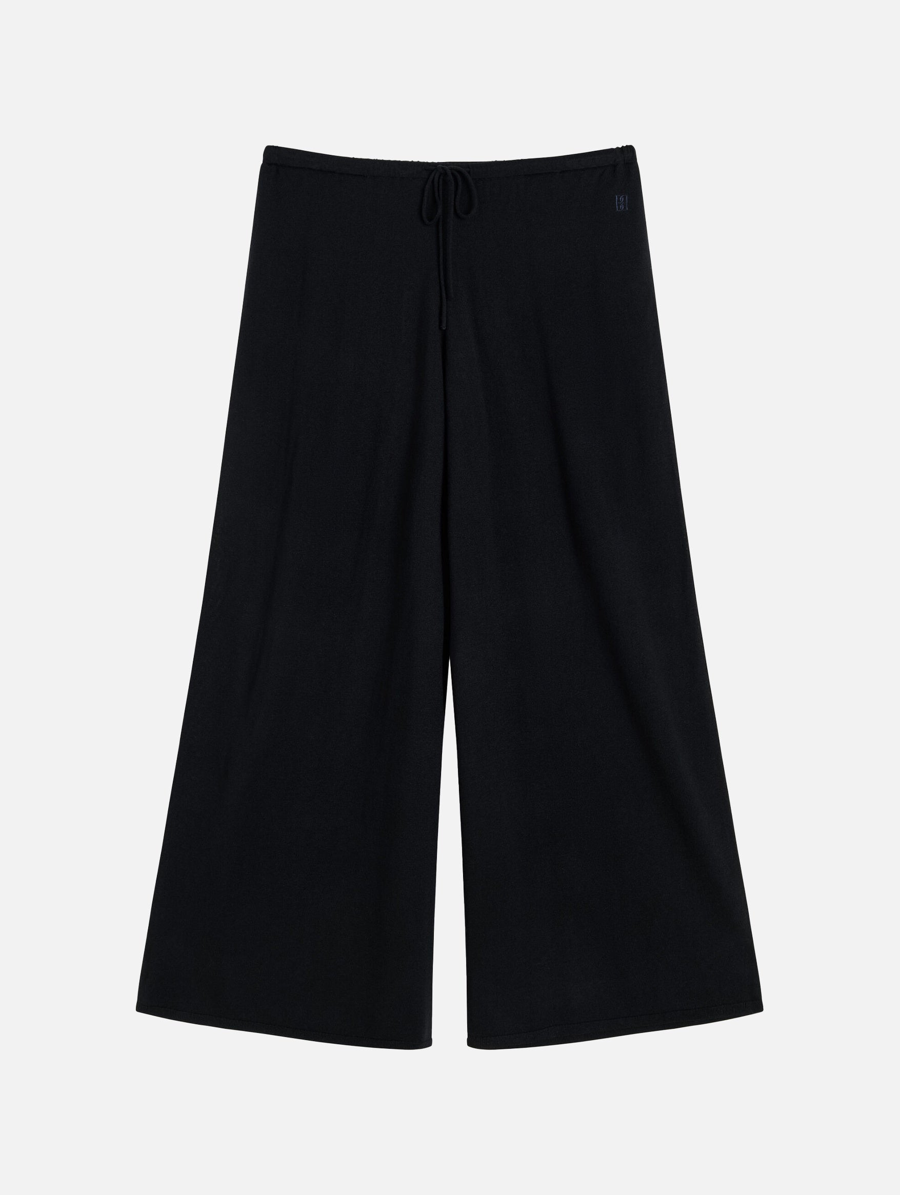 Piscata Wide-leg Trousers in Black