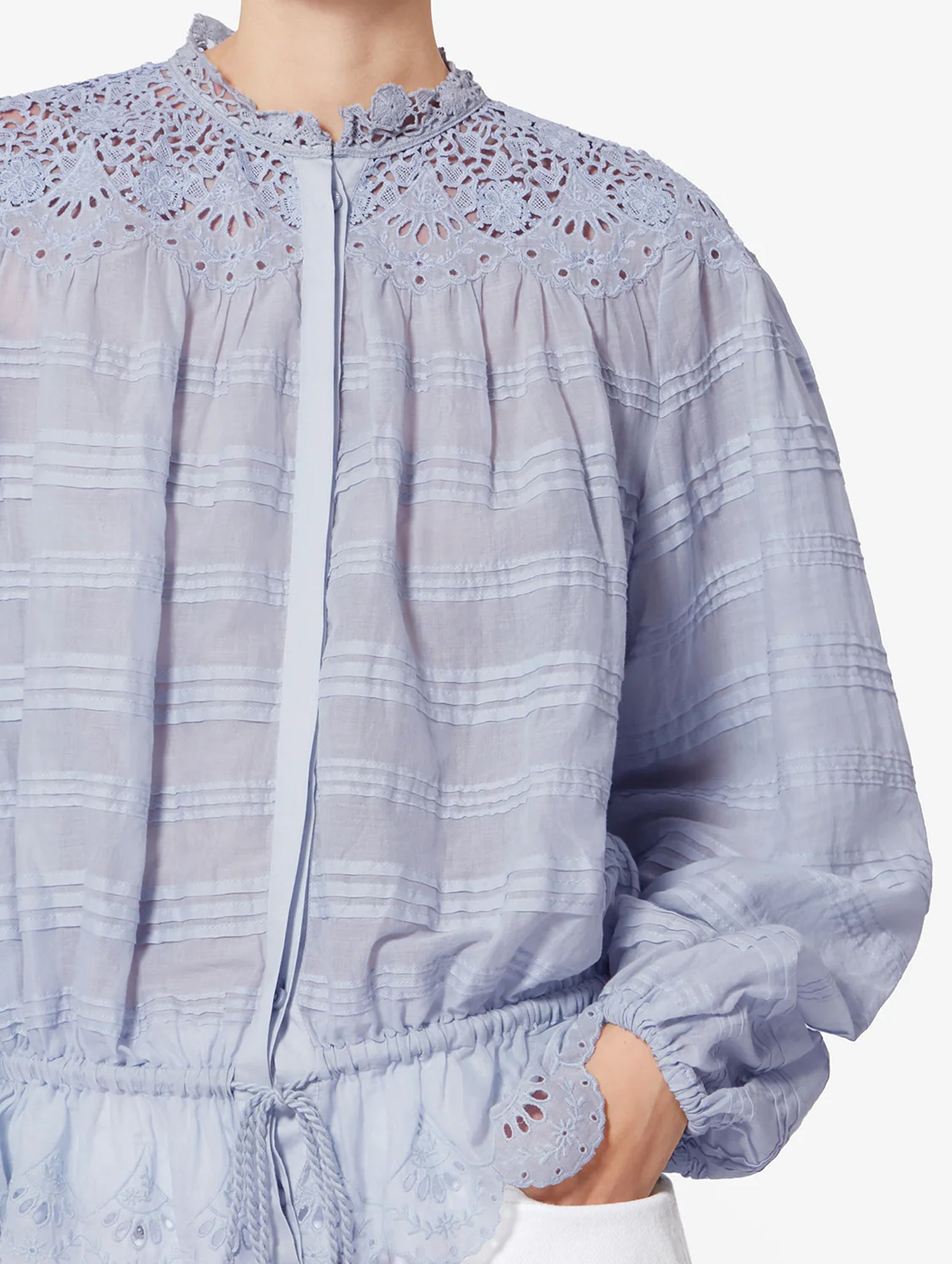 Polly Top in Light Blue