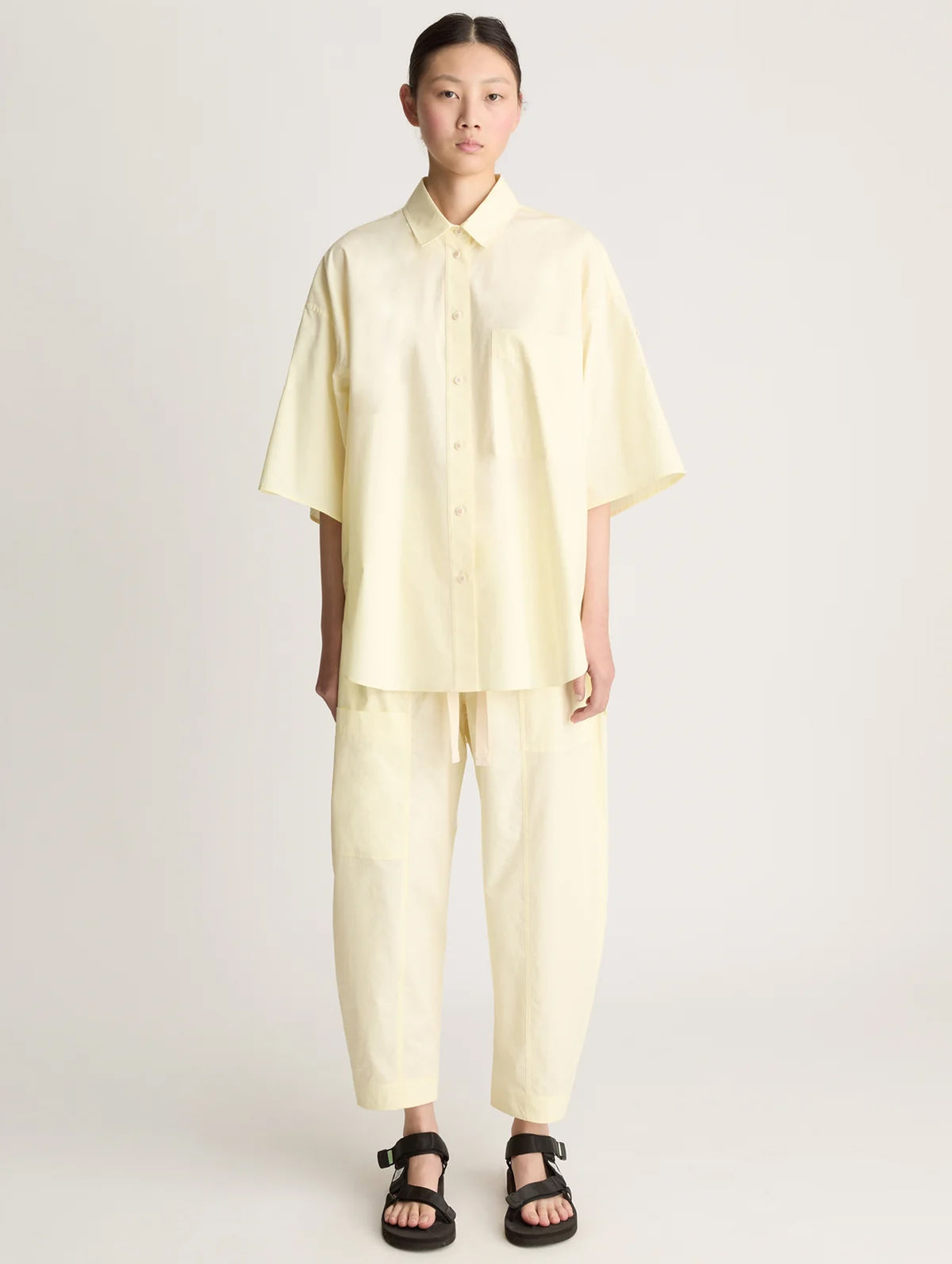 LM Poplin SS Shirt in Butter