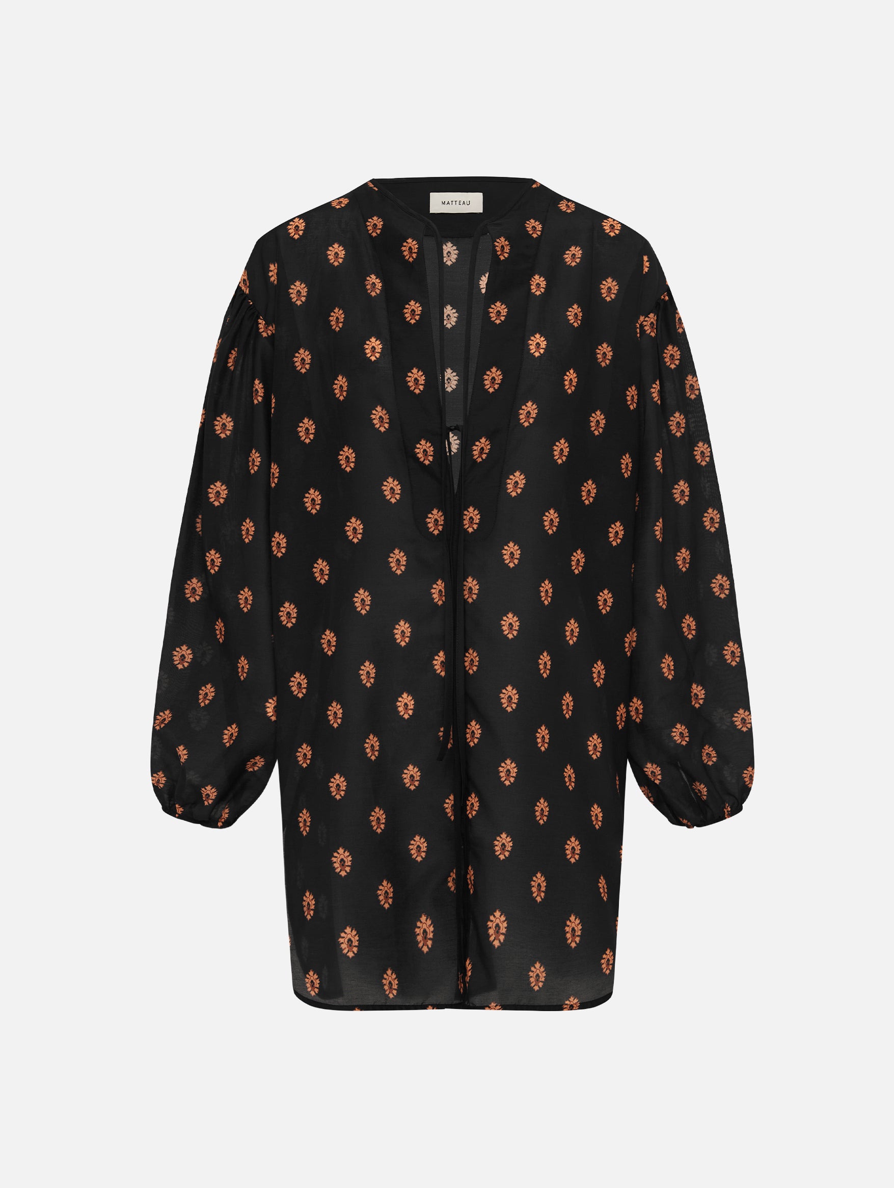 Popover Mini Tie Dress in Vida