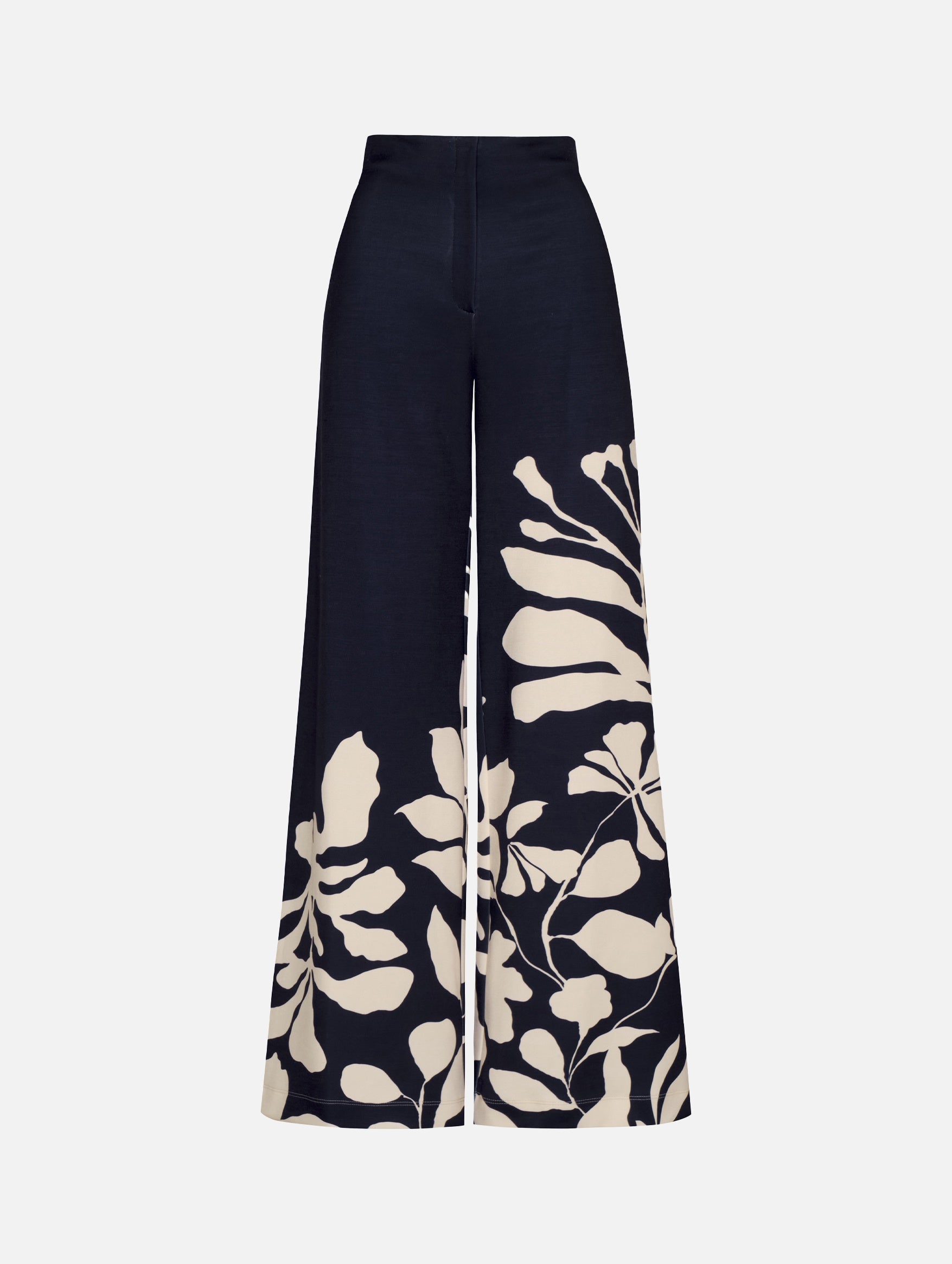 Preferida Wide Leg Pants in Navy Linen