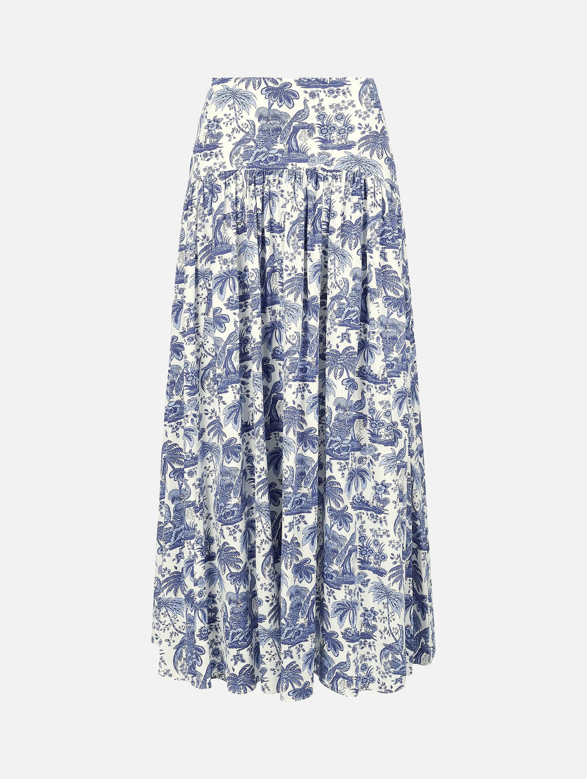 Procida Skirt in Blue Toile