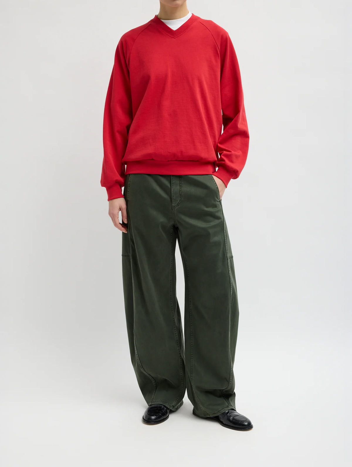 Reactive Garment Dyed Stretch Twill Sid Pant  (Short) in Army Green