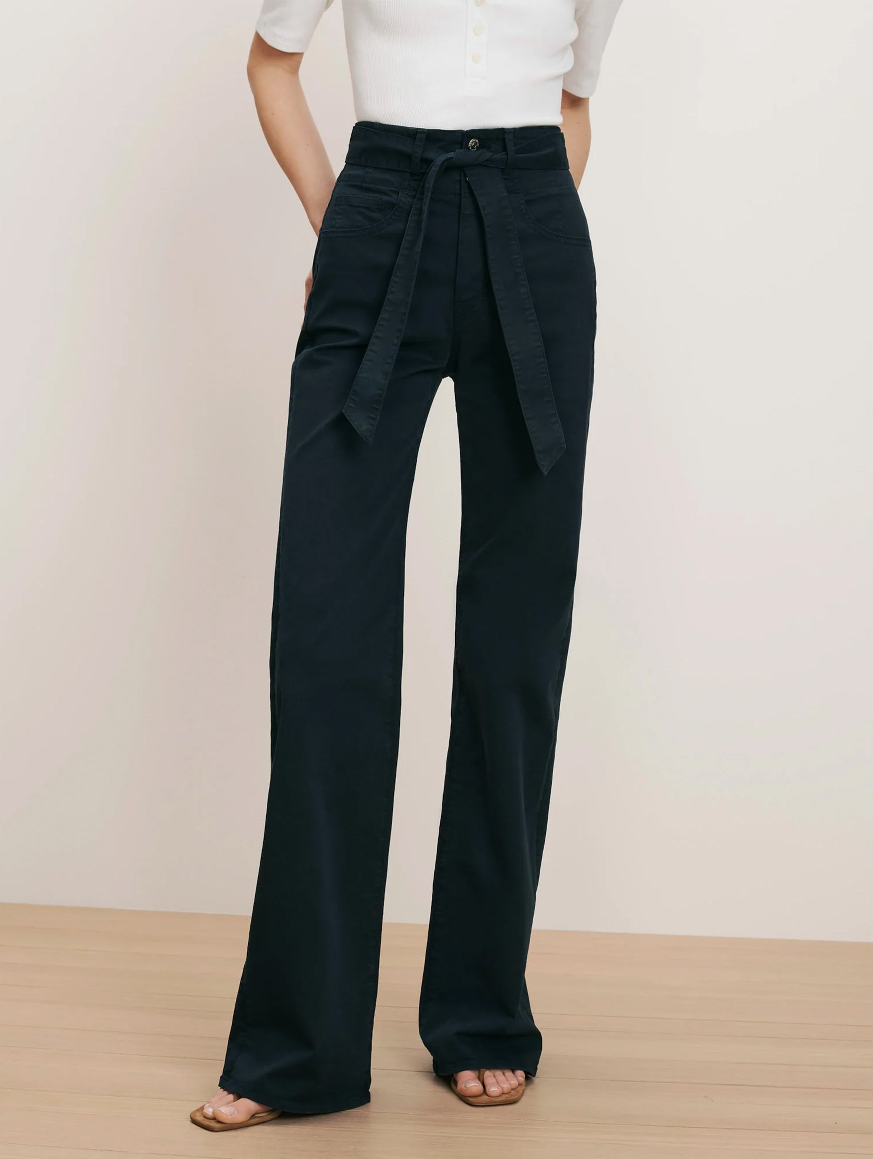 Rosanna Wide-Leg Pant in Navy