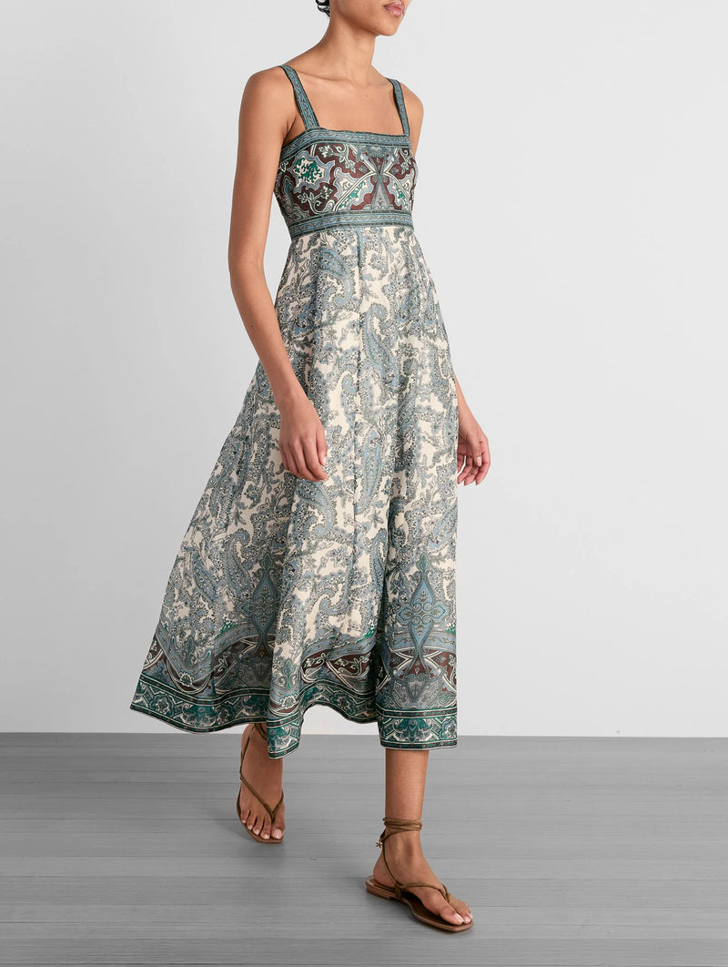Rye Dress in Ecru Multi