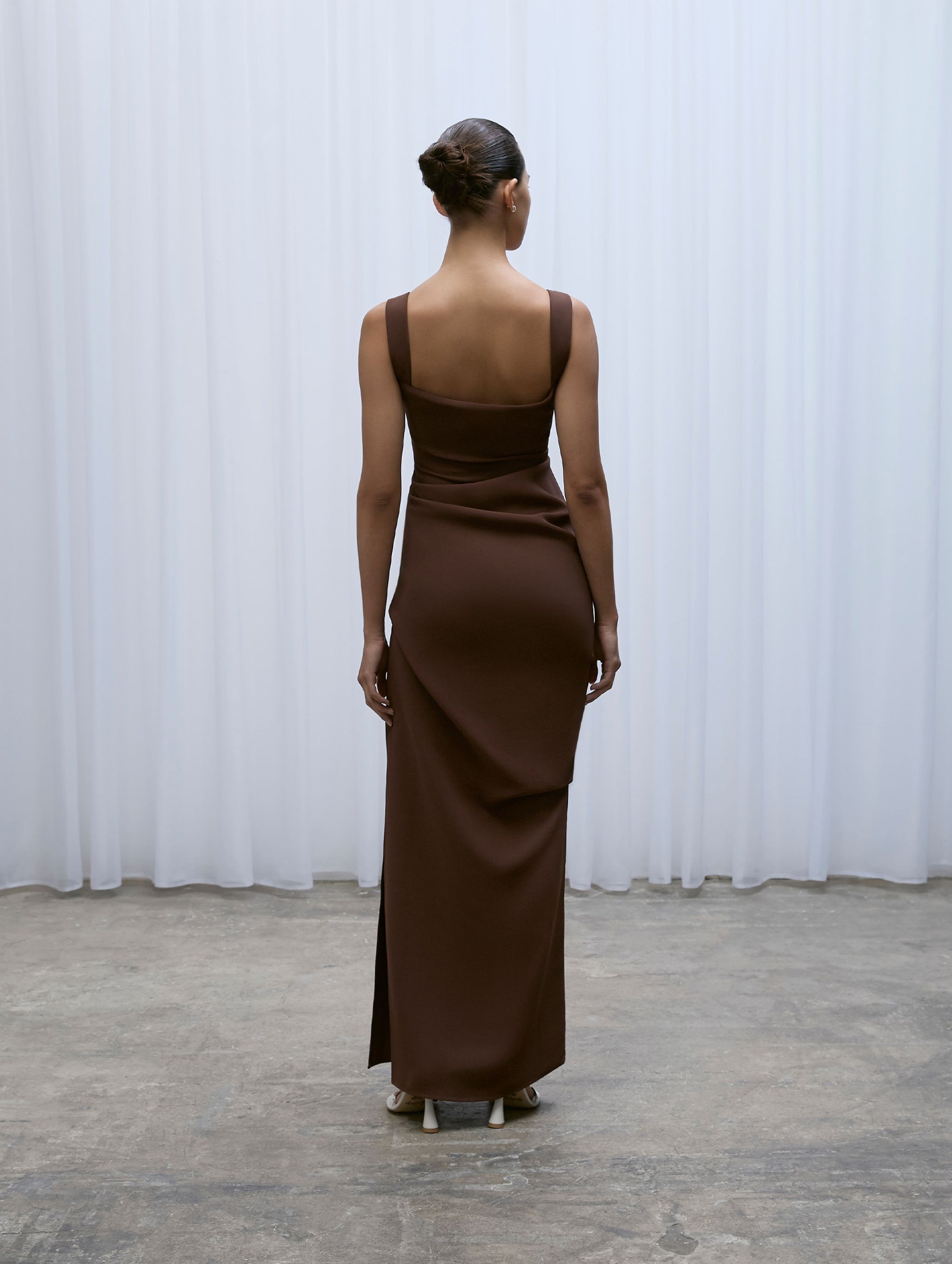 Raf Dress in Chocolate