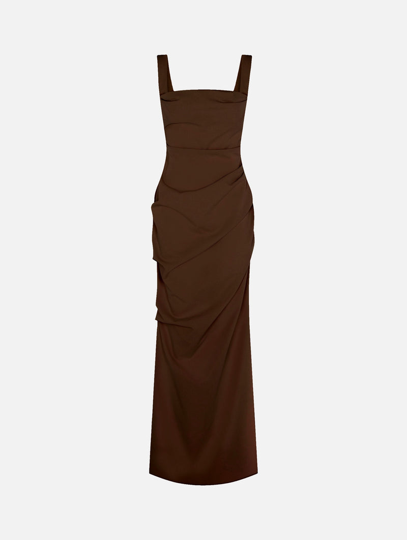 Raf Dress in Mocha