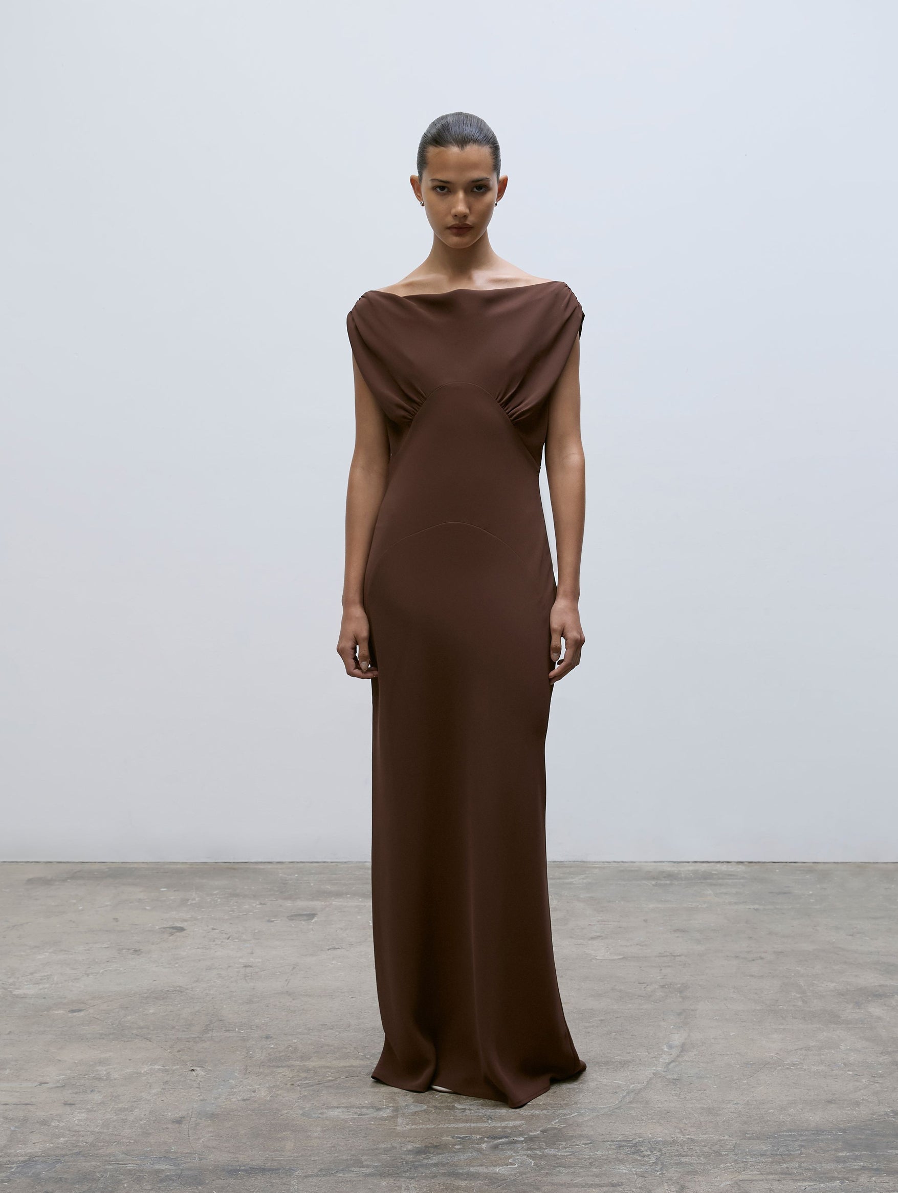 Raina Dress in Chocolate